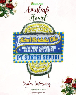 Papan Bunga Duka di Karangseneng